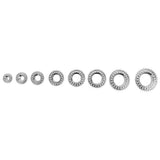 Maxbell Copper Ear Plug Gauges Flesh Tunnel Hollow Flower Ear Stretchers 16mm Silver - Aladdin Shoppers