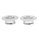 Maxbell Copper Ear Plug Gauges Flesh Tunnel Hollow Flower Ear Stretchers 20mm Silver - Aladdin Shoppers