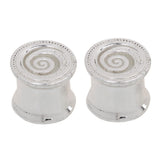 Maxbell Whirlpool-Pattern Ear Tunnel Expander Stretcher Flared Plug Accessory 10 mm - Aladdin Shoppers