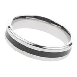 Maxbell Fashion Titanium Stainless Steel Band Ring Jewelry for Men Black Size 7 - Aladdin Shoppers