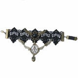 Maxbell Maxbell Retro Victorian Sexy Black Lace Armlet Armband Upper Arm Chain Party Costume