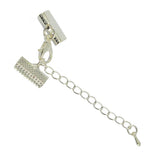 Maxbell 12 Sets Silver White Plated Lobster Clasp Clip Ends Extender Chain - Aladdin Shoppers