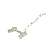 Maxbell 12 Sets Silver White Plated Lobster Clasp Clip Ends Extender Chain - Aladdin Shoppers