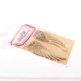 Maxbell Crystal Rhinesotne Large Angel Wing Drop Dangle Earrings Ear Studs Gold - Aladdin Shoppers