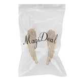 Maxbell Crystal Rhinesotne Large Angel Wing Drop Dangle Earrings Ear Studs Gold - Aladdin Shoppers