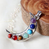 Maxbell Maxbell Vintage Jewelry Gemstone Loose Beads Decor Moon Charm Pendant for Necklace