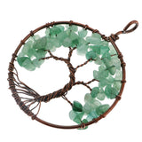 Maxbell Tree of Life Pendant Vintage Copper Wire Wrapped Gemstone Charms Green - Aladdin Shoppers
