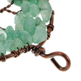 Maxbell Tree of Life Pendant Vintage Copper Wire Wrapped Gemstone Charms Green - Aladdin Shoppers