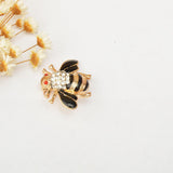 Maxbell Vintage Metal Crystal Rhinestone Insect Honeybee Brooch Pin Broach Black - Aladdin Shoppers