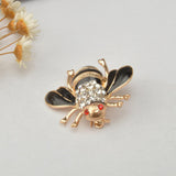 Maxbell Vintage Metal Crystal Rhinestone Insect Honeybee Brooch Pin Broach Black - Aladdin Shoppers