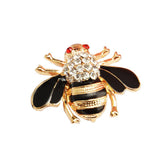 Maxbell Vintage Metal Crystal Rhinestone Insect Honeybee Brooch Pin Broach Black - Aladdin Shoppers
