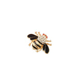 Maxbell Vintage Metal Crystal Rhinestone Insect Honeybee Brooch Pin Broach Black - Aladdin Shoppers