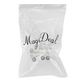 Maxbell 20pcs 10mm Cabochon Settings Earrings Blanks Earring Bezel Base Silver White - Aladdin Shoppers