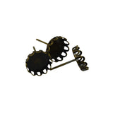 Maxbell 20pcs 10mm Cabochon Settings Earrings Blanks Earring Bezel Base Bronze - Aladdin Shoppers
