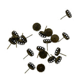 Maxbell 20pcs 10mm Cabochon Settings Earrings Blanks Earring Bezel Base Bronze - Aladdin Shoppers