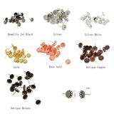 Maxbell 20pcs 10mm Cabochon Settings Earrings Blanks Earring Bezel Base Bronze - Aladdin Shoppers