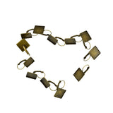 Maxbell 12pcs Wire Hook Earring Blanks 16mm Pad Square Bezel Setting Vintage Bronze - Aladdin Shoppers