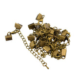 Maxbell 12 Sets 8mm Vintage Antique Bronze Lobster Clasp Clip Ends Extender Chain - Aladdin Shoppers