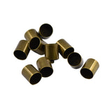 10Pcs Brass End Cord Crimp Bead Cap Findings Bronze for 9mm 10mm Leather Cord DIY