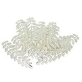 Maxbell 12 Pieces Large Leaf Branches Charms Pendants Wedding Home Decor Silver - Aladdin Shoppers