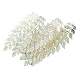 Maxbell 12 Pieces Large Leaf Branches Charms Pendants Wedding Home Decor Silver - Aladdin Shoppers