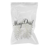 Maxbell 12 Pieces Large Leaf Branches Charms Pendants Wedding Home Decor Silver - Aladdin Shoppers