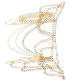 Women Tassel Beach Jewelry Waist Body Chain Bikini Shoulder Necklace Set