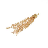 Maxbell 24Pcs Tassel Pendant Necklace DIY Craft For Jewelry Making Light Gold&Silver