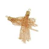 Maxbell 24Pcs Tassel Pendant Necklace DIY Craft For Jewelry Making Light Gold&Silver