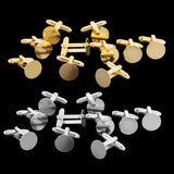 Maxbell 20 Pieces Mens Jewelry Brass DIY Cuff Links Wedding Party Shirt Cufflinks - Aladdin Shoppers