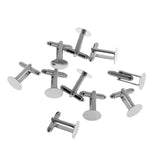 Maxbell 20 Pieces Mens Jewelry Brass DIY Cuff Links Wedding Party Shirt Cufflinks - Aladdin Shoppers