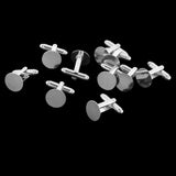 Maxbell 20 Pieces Mens Jewelry Brass DIY Cuff Links Wedding Party Shirt Cufflinks