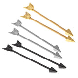 Maxbell Alloy Tribal Arrow Cartilage Stud Body Piercing Earring Alergy Free Gold - Aladdin Shoppers