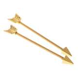 Maxbell Alloy Tribal Arrow Cartilage Stud Body Piercing Earring Alergy Free Gold - Aladdin Shoppers