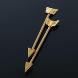 Maxbell Alloy Tribal Arrow Cartilage Stud Body Piercing Earring Alergy Free Gold - Aladdin Shoppers