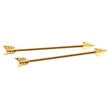 Maxbell Alloy Tribal Arrow Cartilage Stud Body Piercing Earring Alergy Free Gold - Aladdin Shoppers