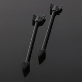 Maxbell Alloy Tribal Arrow Cartilage Stud Body Piercing Earring Alergy Free Black - Aladdin Shoppers