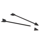 Maxbell Alloy Tribal Arrow Cartilage Stud Body Piercing Earring Alergy Free Black - Aladdin Shoppers