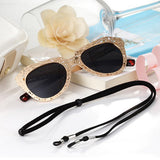 Maxbell Maxbell Adjustable Velvet Eyeglass Cord Neck Strap Sunglass Lanyard Red