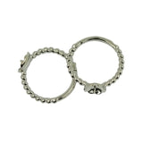 Maxbell 7pcs Brass Blank Bezel Adjustable Ring Peg Moun Flower Cup DIY Filigree Ring