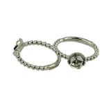 Maxbell 7pcs Brass Blank Bezel Adjustable Ring Peg Moun Flower Cup DIY Filigree Ring