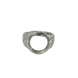 Maxbell 7pcs Brass Blank Bezel Adjustable Ring Peg Moun Flower Cup DIY Filigree Ring