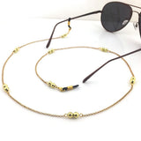 Maxbell Maxbell 31" Eyeglass Neck Gold Silver Metal Chain Cord Holder Rope Retainer Gold