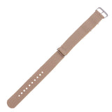 Maxbell Woven Nylon Watch Strap Wristwatch Band Stainless Steel Buckle Khaki 18/20mm