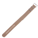 Maxbell Woven Nylon Watch Strap Wristwatch Band Stainless Steel Buckle Khaki 18/20mm