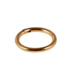 Maxbell Stainless Steel Hinged Septum Clicker Ear Nose Segment 1.2x8mm 16G Gold - Aladdin Shoppers
