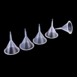 Maxbell 2 Pieces Small Plastic Funnels For Diffuser Bottle Mini Liquid Oil Funnels