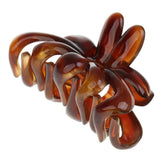 Maxbell 2 Pieces Large Floral Acrylic Hair Claw Grips Clip Clamp Accessories