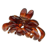 Maxbell 2 Pieces Large Floral Acrylic Hair Claw Grips Clip Clamp Accessories