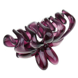 Maxbell 2 Pieces Large Floral Acrylic Hair Claw Grips Clip Clamp Accessories